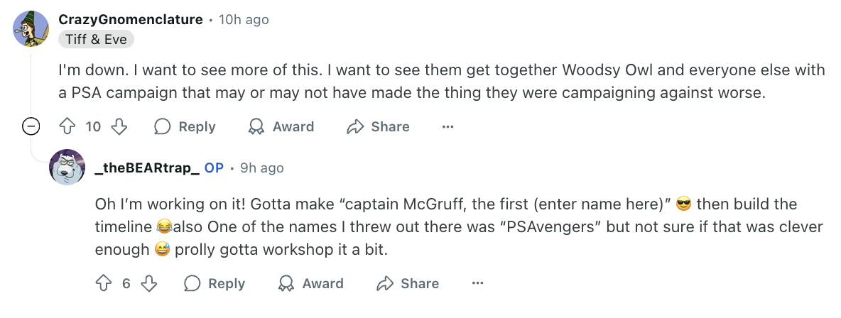 Screenshot of Reddit comic post