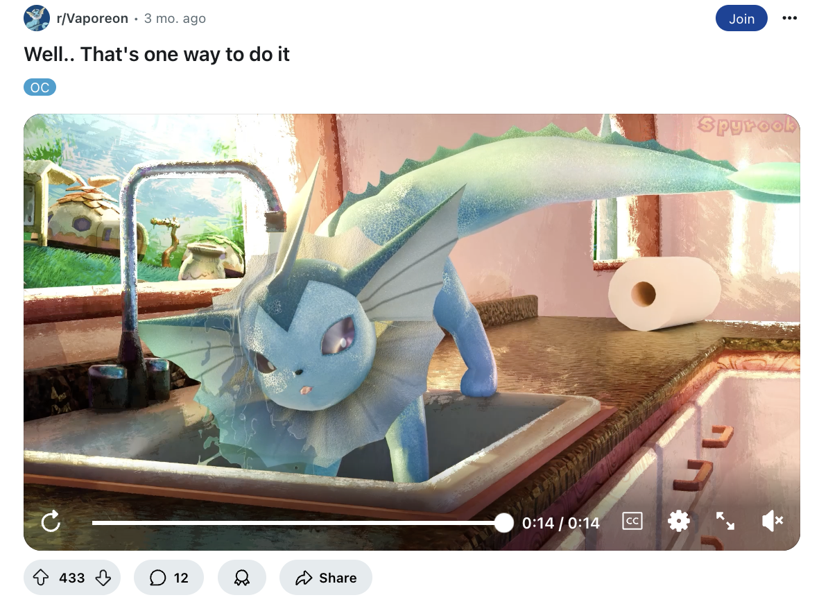 Pokémon fan art example