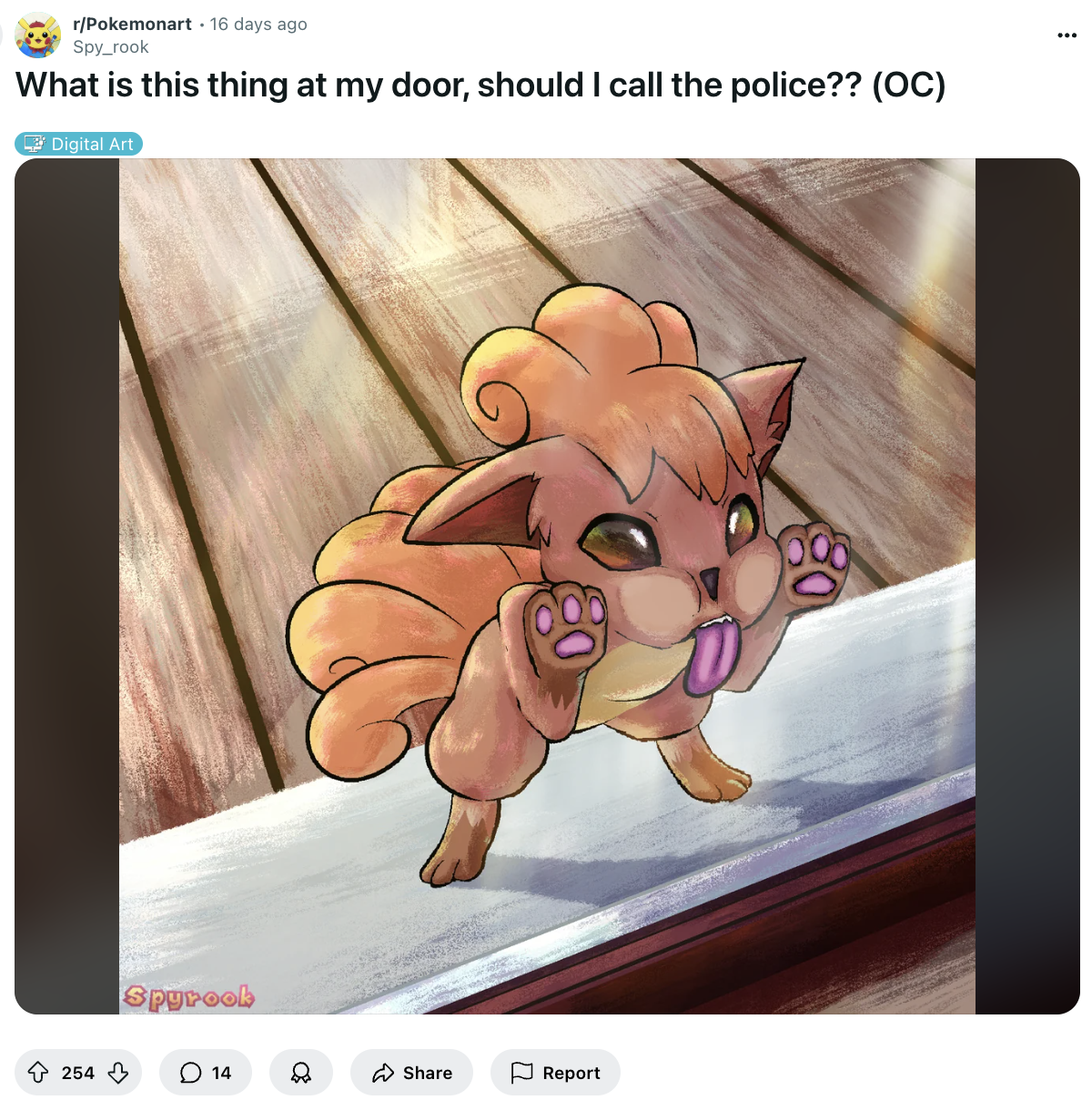 Pokémon fan art example