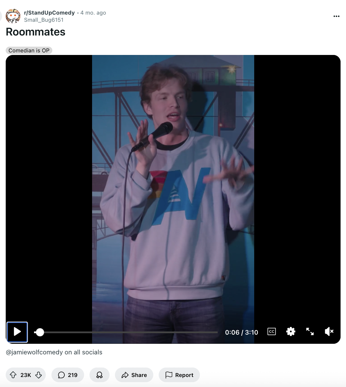 How a Stand-Up Comedian Organically Promotes His Shows on Reddit